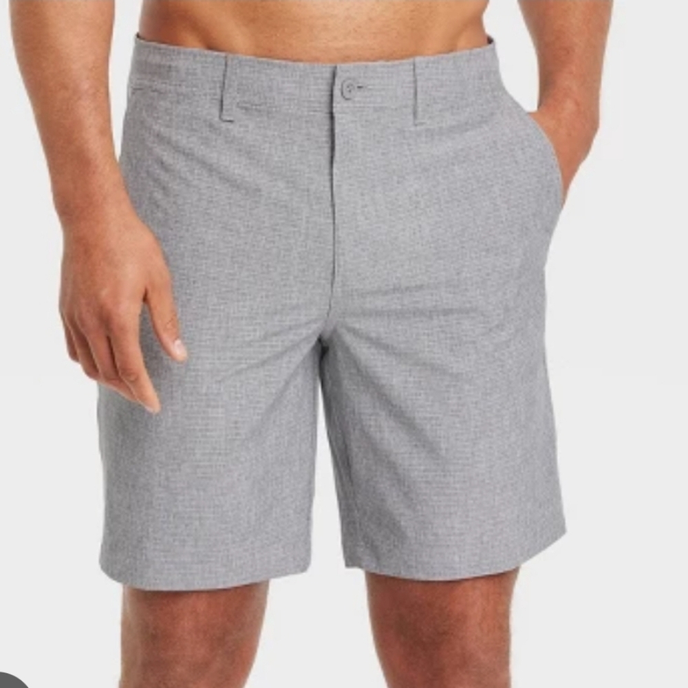 GOODFELLOW THE EVERY DAY FLAT-FRONT SHORTS 9" INSEAM NWT SIZE 42 - Picture 3 of 11